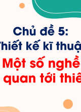 CN Thiết kế và Công nghệ - Bài 22. Một số nghề nghiệp liên quan tới thiết kế